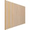 Ekena Millwork 48H x 1/4T Adjustable Wood Slat Wall Panel Kit w/ 2W Slats, Maple contains 22 Slats SWW66X48X0250MA - alternate 2